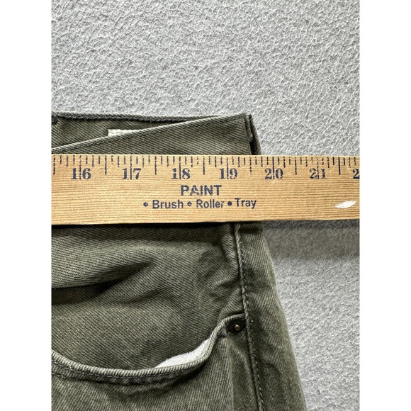 Levis 501 Jeans Mens 42x32 Green Button Fly White Oak Cone Denim Straight Fit - Picture 8 of 13